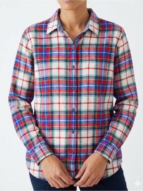 02 L.L. Bean Plaid Flannel Shirt – Size XL | Cottagecore Campcore Mountain Style